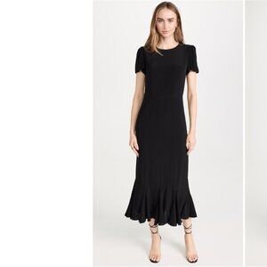 RHODE Lulani Midi Dress Black 8